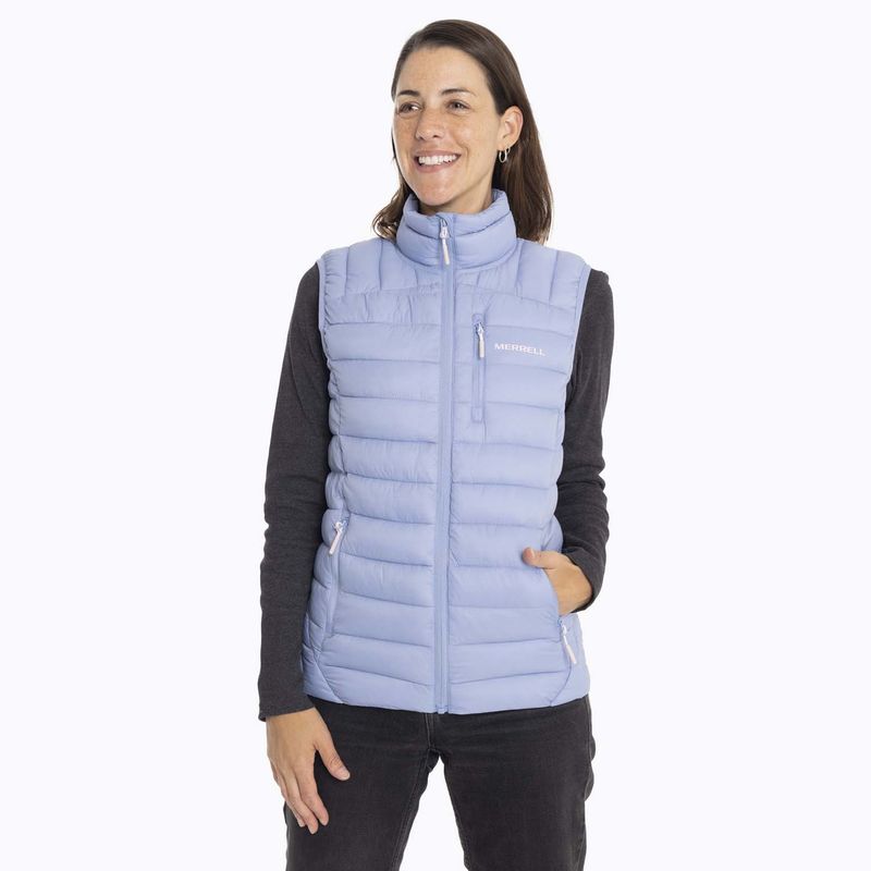 MERRELL - Parka Sin Mangas Mujer Innoko Vest Celeste MERRELL