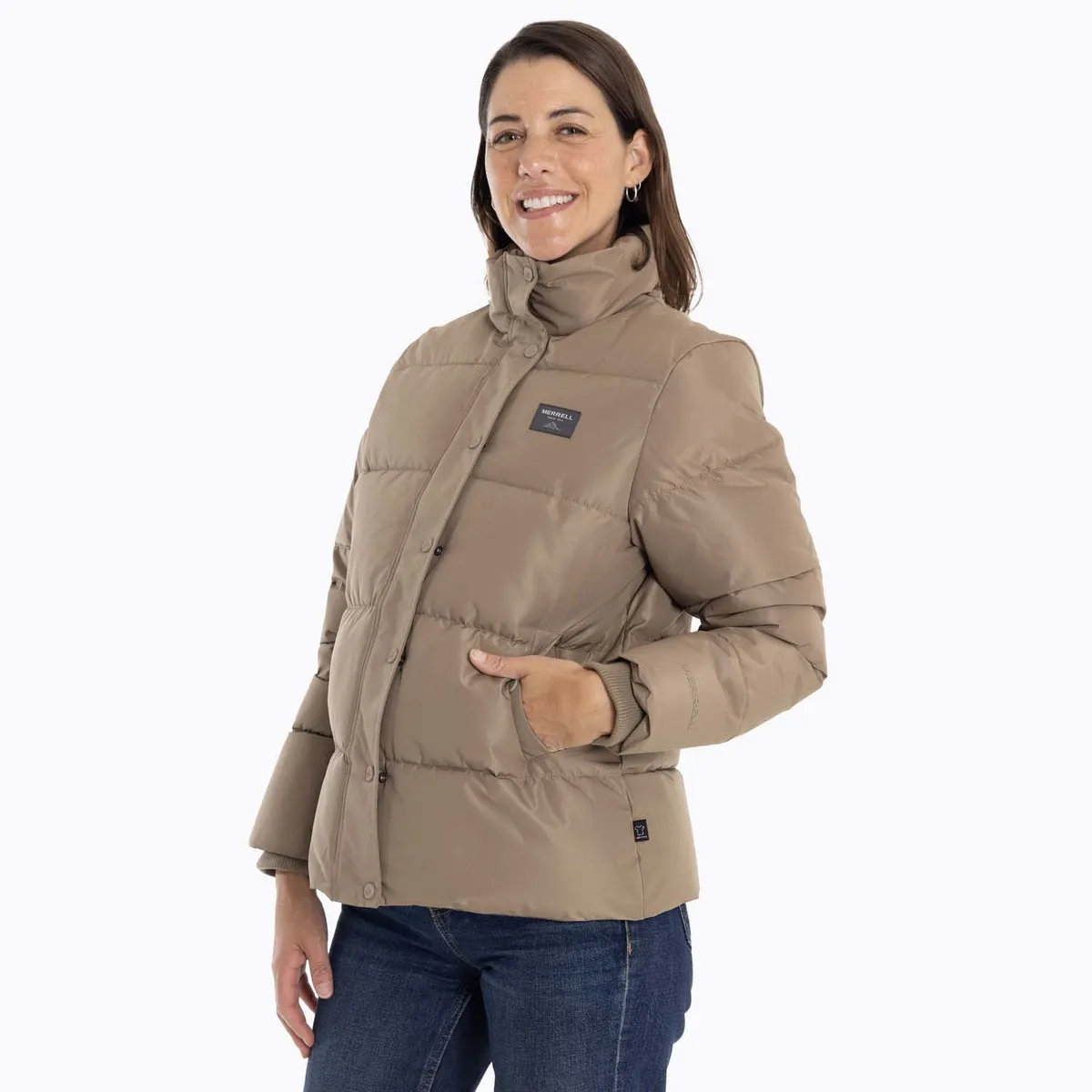 MERRELL - Parka Mujer Puffa Café MERRELL
