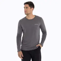 MERRELL - Polera Primera capa Hombre Misuri Gris oscuro