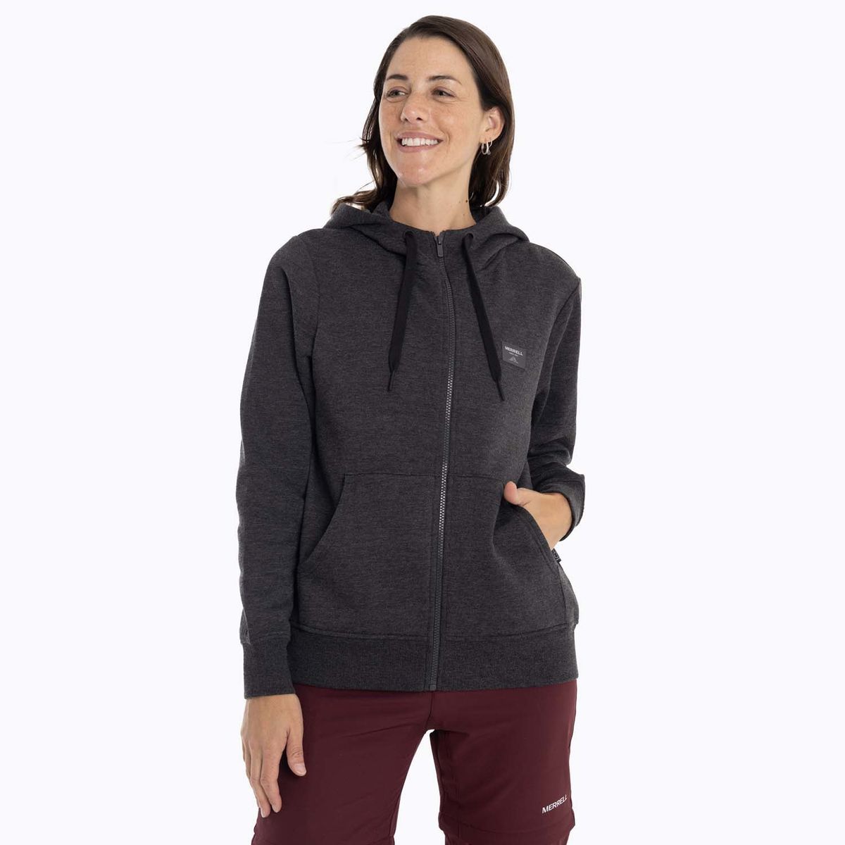 MERRELL - Poleron Mujer Alsek Sweatshirt Gris oscuro MERRELL