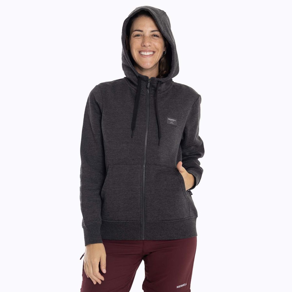 MERRELL - Poleron Mujer Alsek Sweatshirt Gris oscuro MERRELL