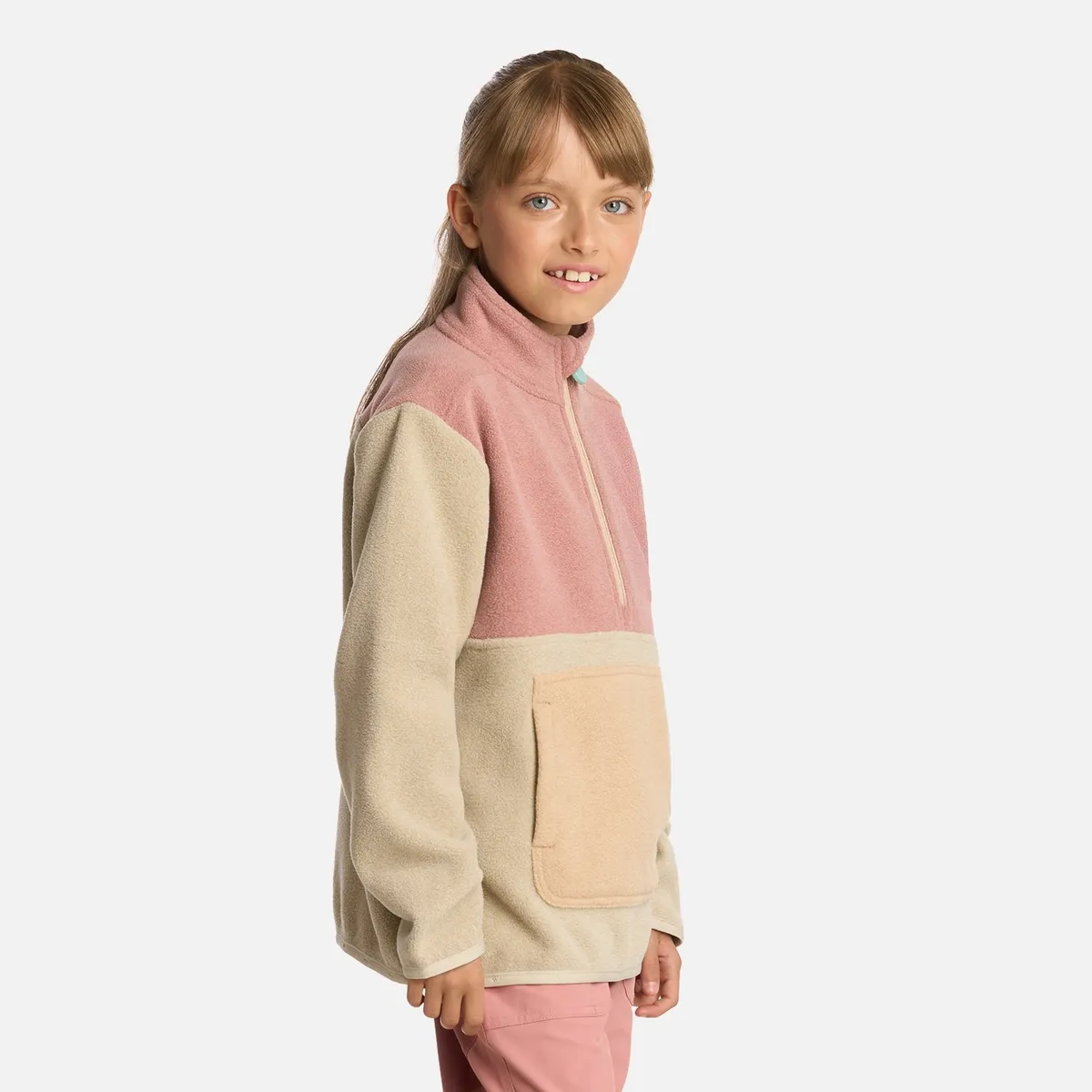 LIPPI - Polar Niña Forest 14 Zip Sweatshirt Crudo Lippi