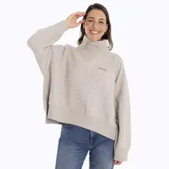 MERRELL - Chaleco Mujer Crooked Sweatshirt Crema