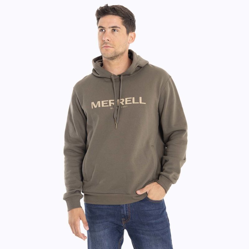 MERRELL - Poleron Hombre Full Zipper Café oscuro MERRELL