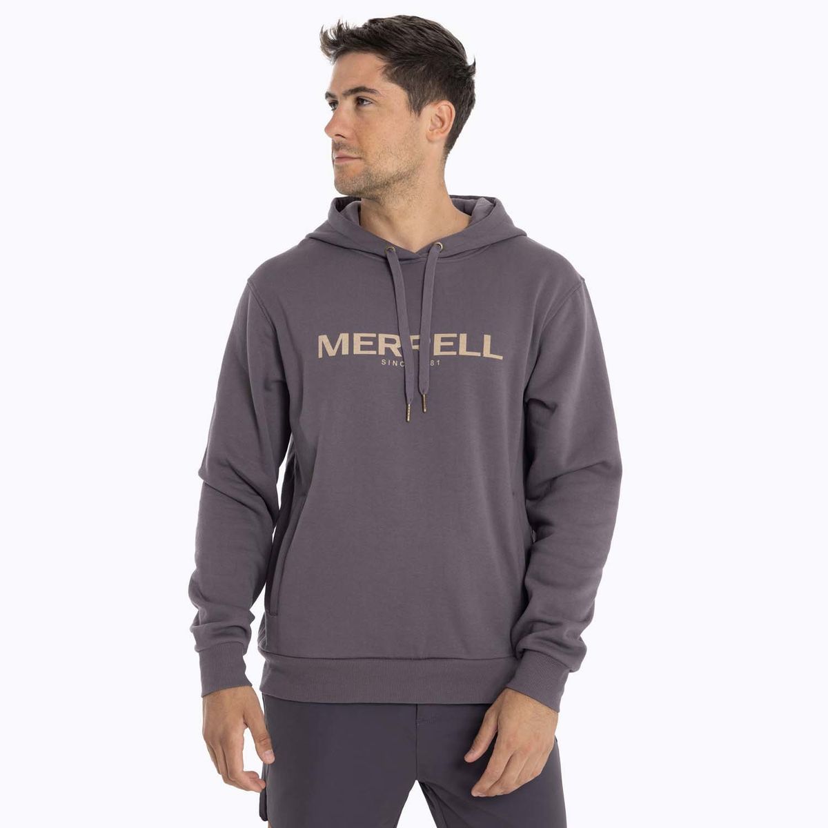 MERRELL - Poleron Hombre Full Zipper Gris MERRELL