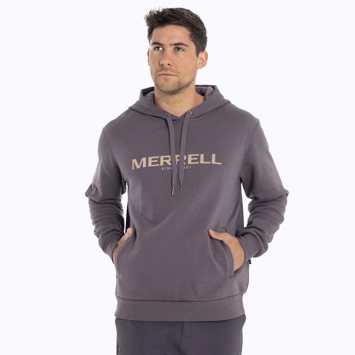 MERRELL - Poleron Hombre Full Zipper Gris MERRELL
