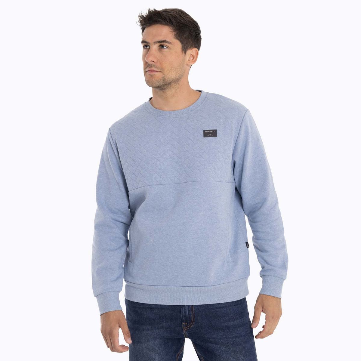 MERRELL - Poleron Hombre Yellowst Sweatshirt Celeste MERRELL