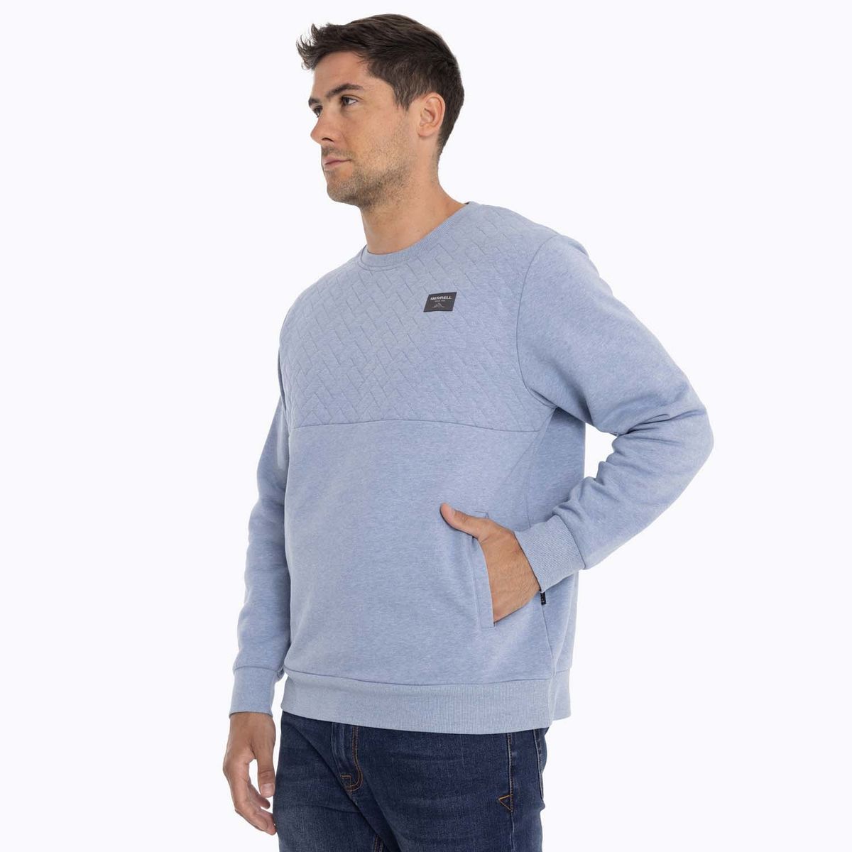 MERRELL - Poleron Hombre Yellowst Sweatshirt Celeste MERRELL