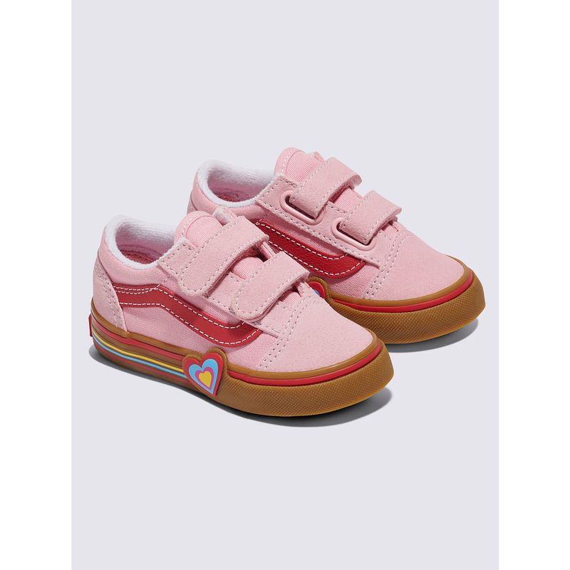 VANS - Zapatilla Niña Baby Old Skool V Heart Rosado VANS