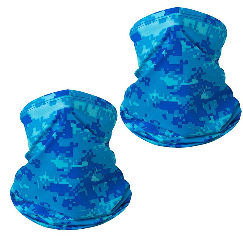 GENERICO - Protección Uv 2 Pcs Protección Solar Bufanda Facial-Azul