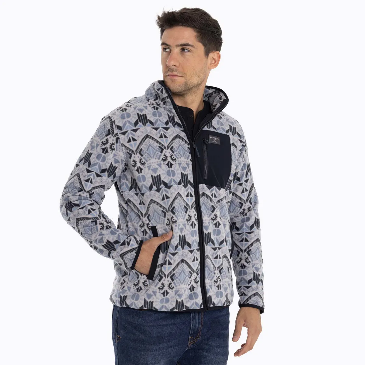 MERRELL - Polar Hombre San Lorenz Microflee Azul claro MERRELL