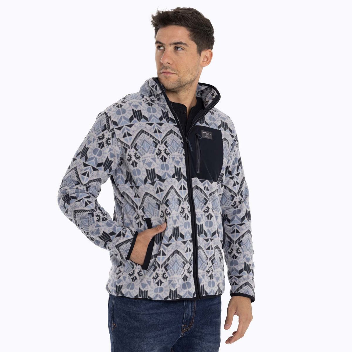 MERRELL - Polar Hombre San Lorenz Microflee Azul claro MERRELL