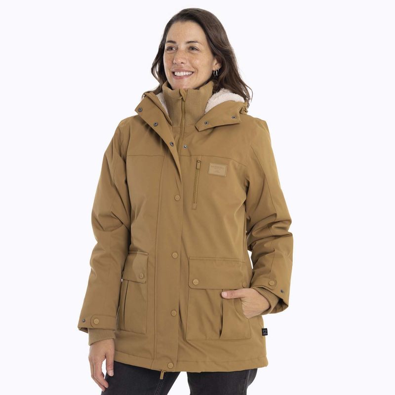 MERRELL - Parka Mujer Porcupine Mostaza MERRELL.-