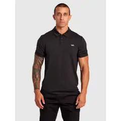 RVCA - Polera manga corta Hombre Sport Vent Polo Negro