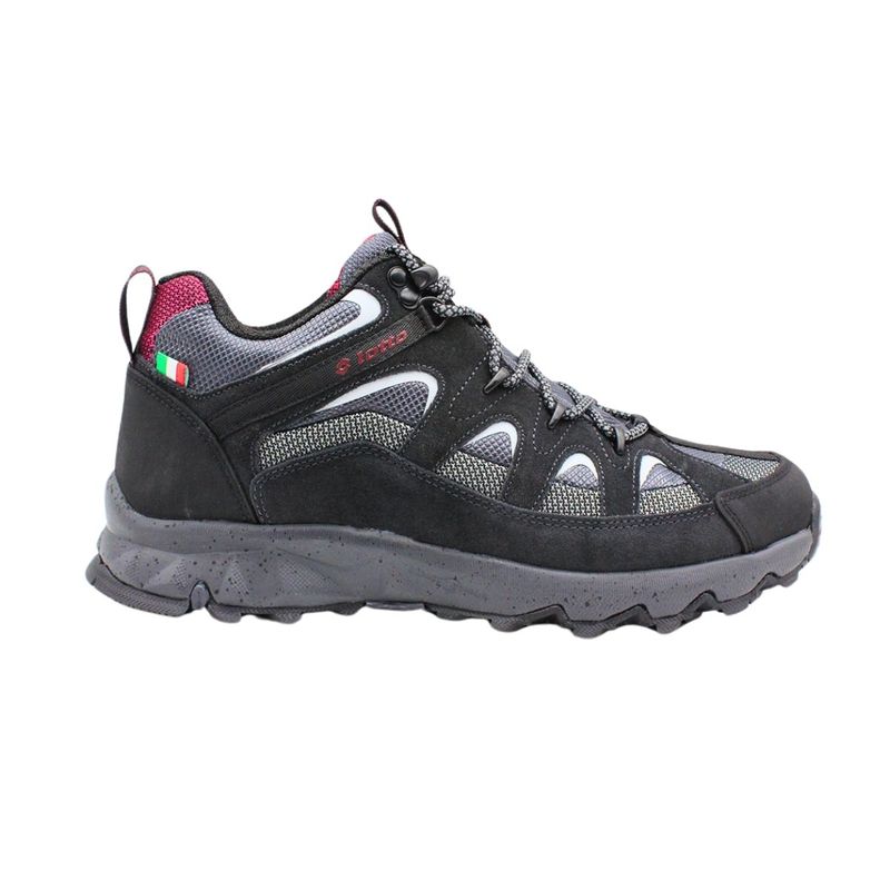 LOTTO - Zapatilla Outdoor Hombre Lotto - Solaro LC Gris Negro