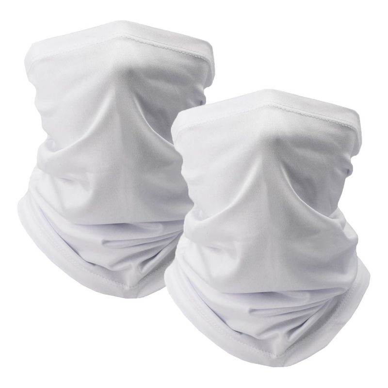 GENERICO - Protección Uv 2 Pcs Protección Solar Bufanda Facial- Blanco