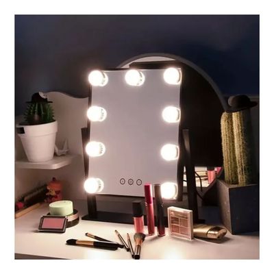 Imagen 2 del producto Espejo Tocador Maquillaje Hollywood Mirror 9 Led Usb 3 Modos Blanco