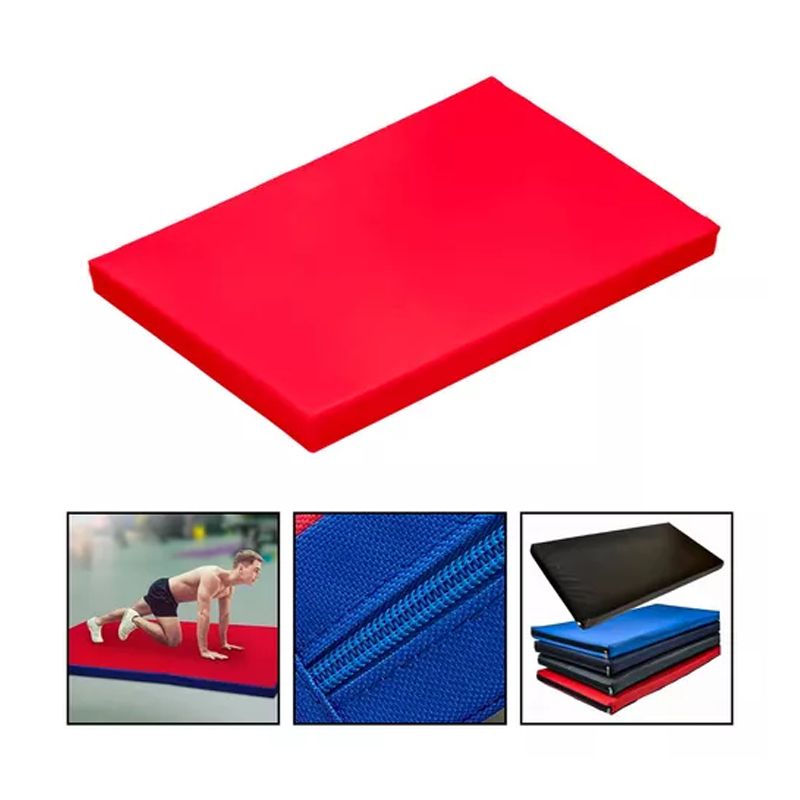 GENERICO - Colchoneta Deportiva Boomfit Ecocuero 120x60x5cm Densidad 80 Rojo