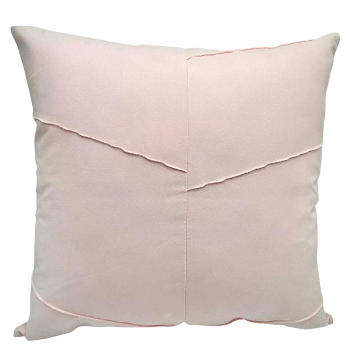 GENERICO - Pack de 02 Fundas De Cojín de Semicuero Sintético 50x50 cm Rosa.