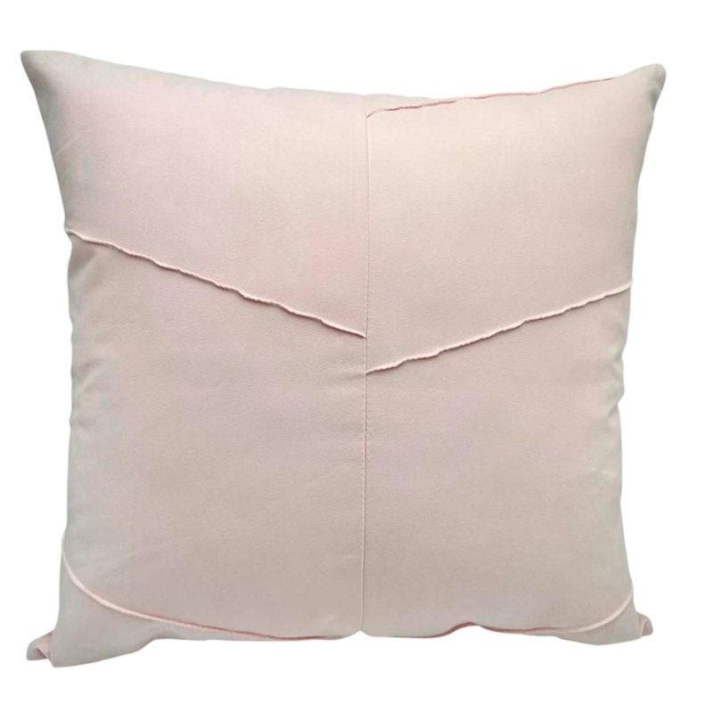 GENERICO - Pack de 02 Fundas De Cojín de Semicuero Sintético 50x50 cm Rosa.