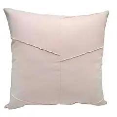 GENERICO - Pack de 02 Fundas De Cojín de Semicuero Sintético 50x50 cm Rosa.