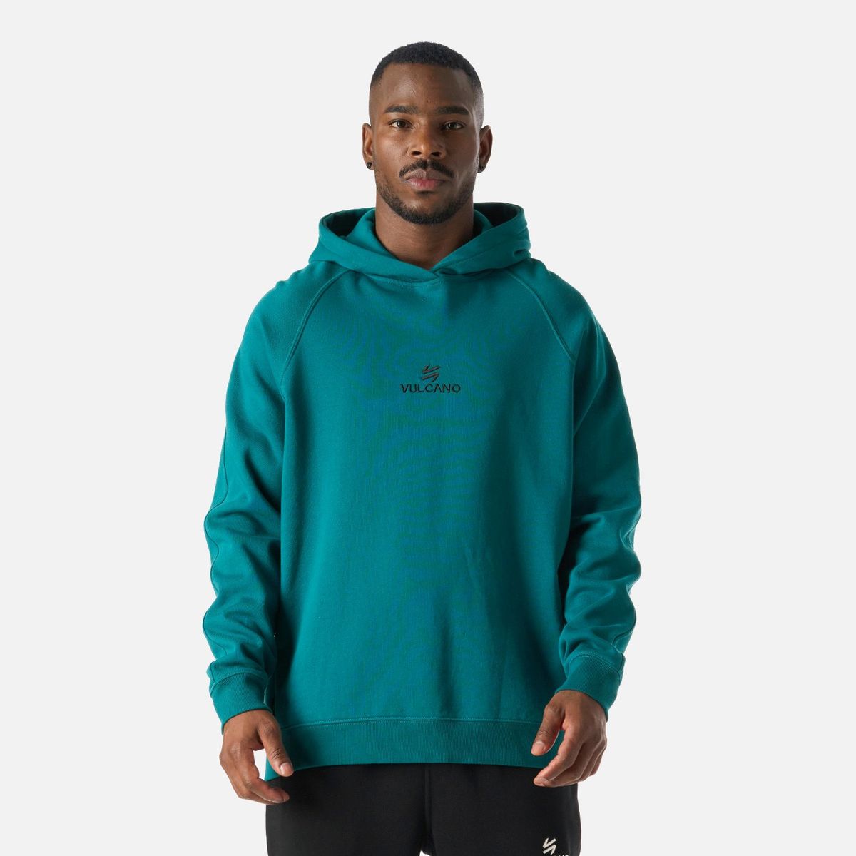 VULCANO - Polerón Hombre Cool Down Sweatshirt Hoody Petroleo Vulcano