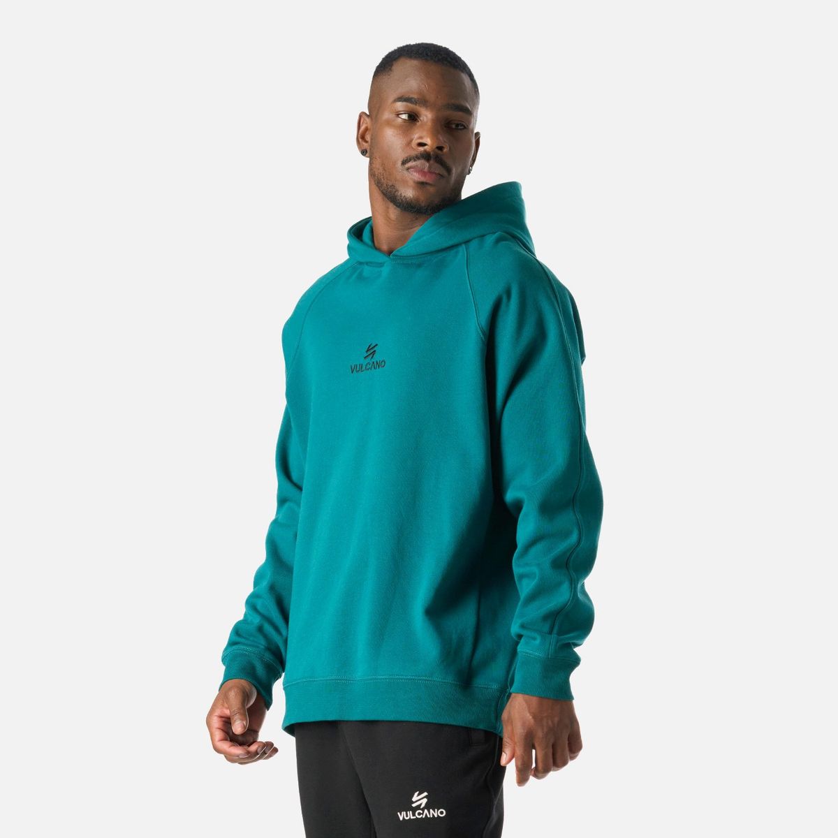VULCANO - Polerón Hombre Cool Down Sweatshirt Hoody Petroleo Vulcano