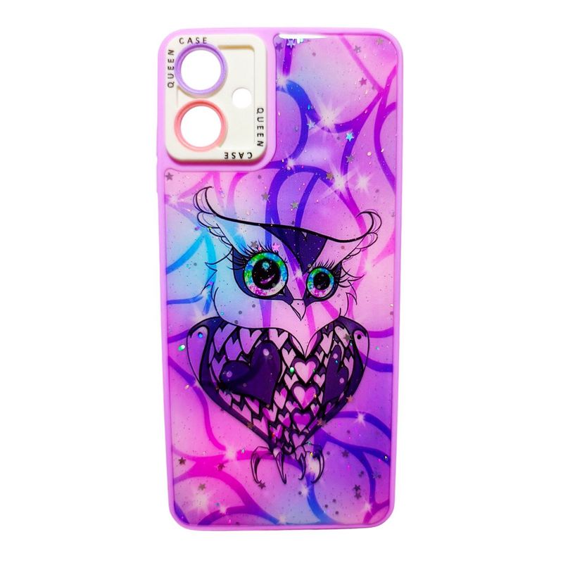 GENERICO - Protector Carcasa gel para Samsung A06 - antishock top Búho Lila