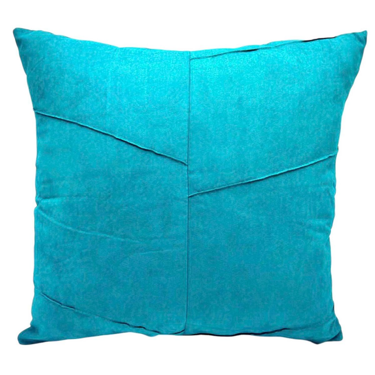 GENERICO - Pack de 02 Fundas De Cojín de Semicuero Sintético 50x50 cm Turquesa.