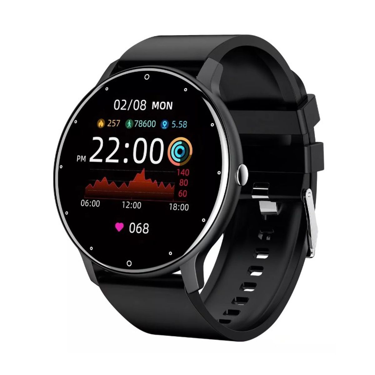 GENERICO - Reloj Smartwatch ZL02 Unisex Negro