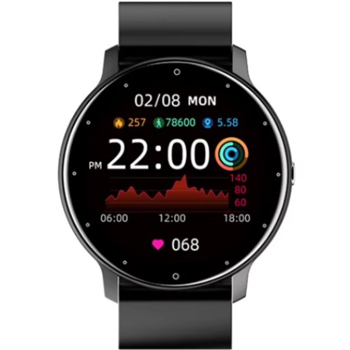 GENERICO - Reloj Smartwatch ZL02 Unisex Negro