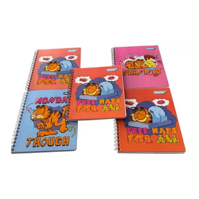 GENERICO - Set Cuaderno Diseño Garfield 100 Hojas Torre, Universitario