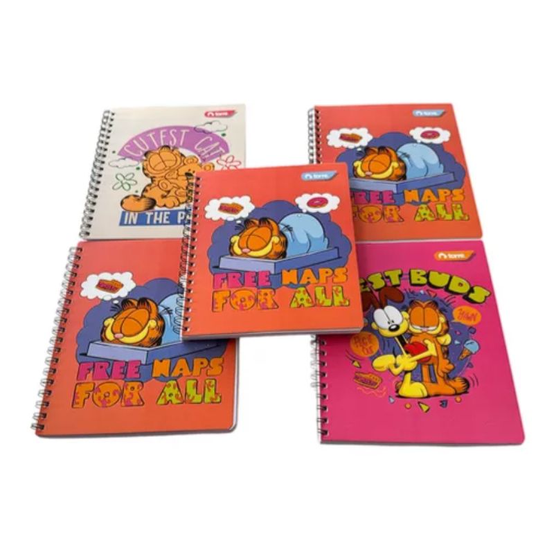 GENERICO - Set Cuaderno Diseño Garfield 100 Hojas Torre, Universitario
