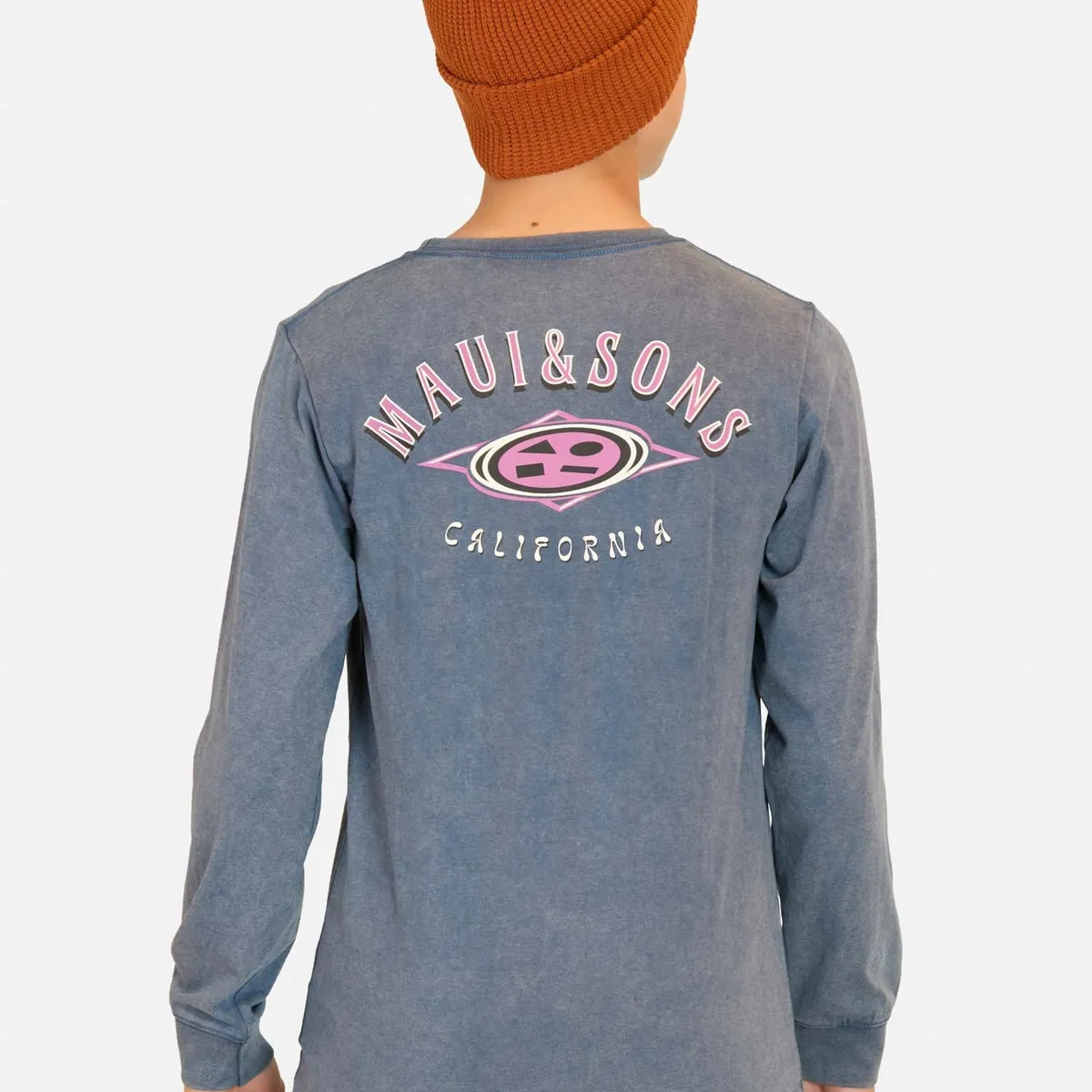 MAUI AND SONS - Polera ML Bamboo Celeste Infantil Maui And Sons - Celeste