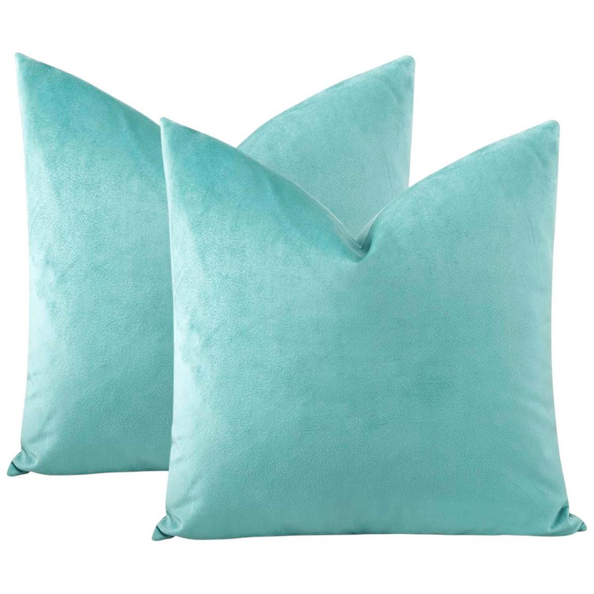 GENERICO - Pack de 02 Fundas De Cojín de Terciopelo con Liso Coral.