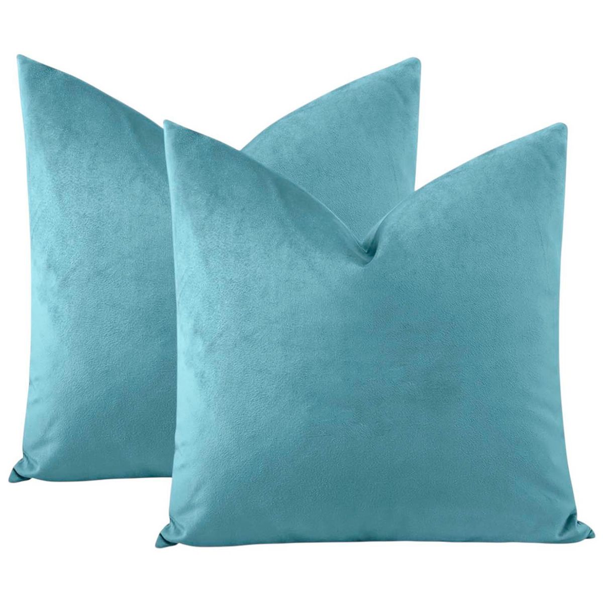 GENERICO - Pack de 02 Fundas De Cojín de Terciopelo con Liso Calipso.