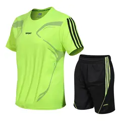 EDWINAYY - Hombre Deportiva Gym Correr Secado Rapido De 2 Piezas