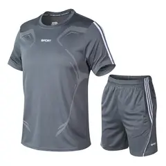 EDWINAYY - Hombre Deportiva Gym Correr Secado Rapido De 2 Piezas