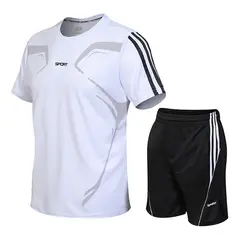 EDWINAYY - Hombre Deportiva Gym Correr Secado Rapido De 2 Piezas