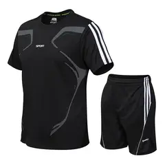 EDWINAYY - Hombre Deportiva Gym Correr Secado Rapido De 2 Piezas
