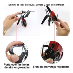EDWINAYY - Helicóptero Inducción Control Remoto Recargable Mini Ni?os
