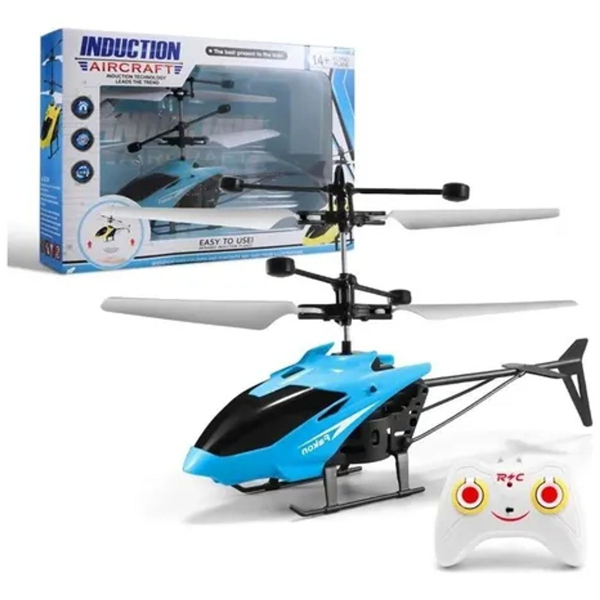 EDWINAYY - Helicóptero Inducción Control Remoto Recargable Mini Ni?os
