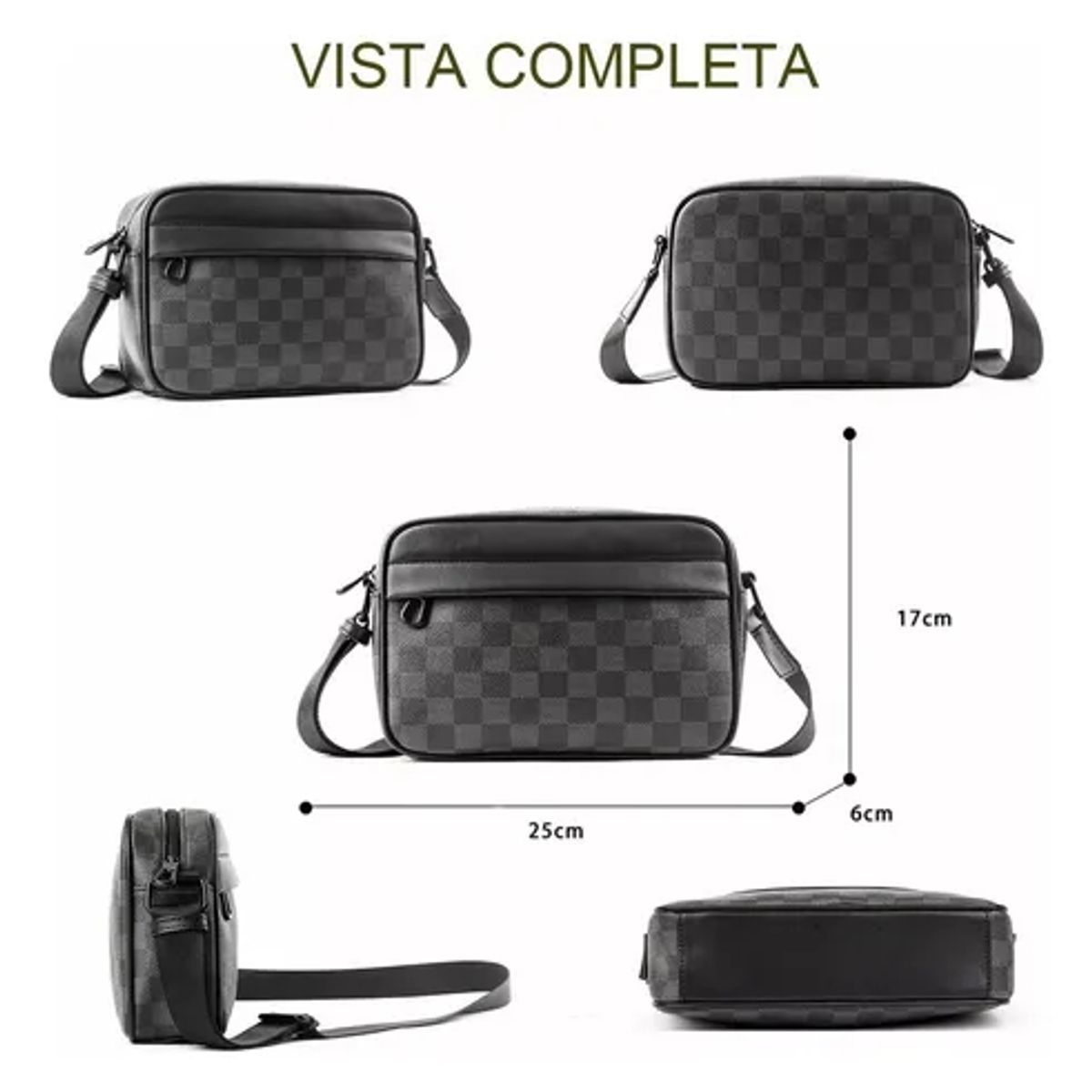 EDWINAYY - Bananos De Cuero Hombres Bolso Crossbody De Hombro Deportivo