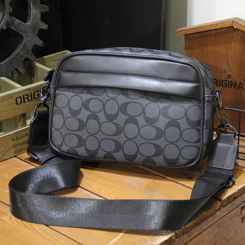 EDWINAYY - Bananos De Cuero Hombres Bolso Crossbody De Hombro Deportivo
