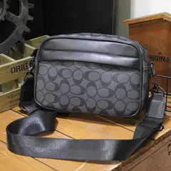 EDWINAYY - Bananos De Cuero Hombres Bolso Crossbody De Hombro Deportivo