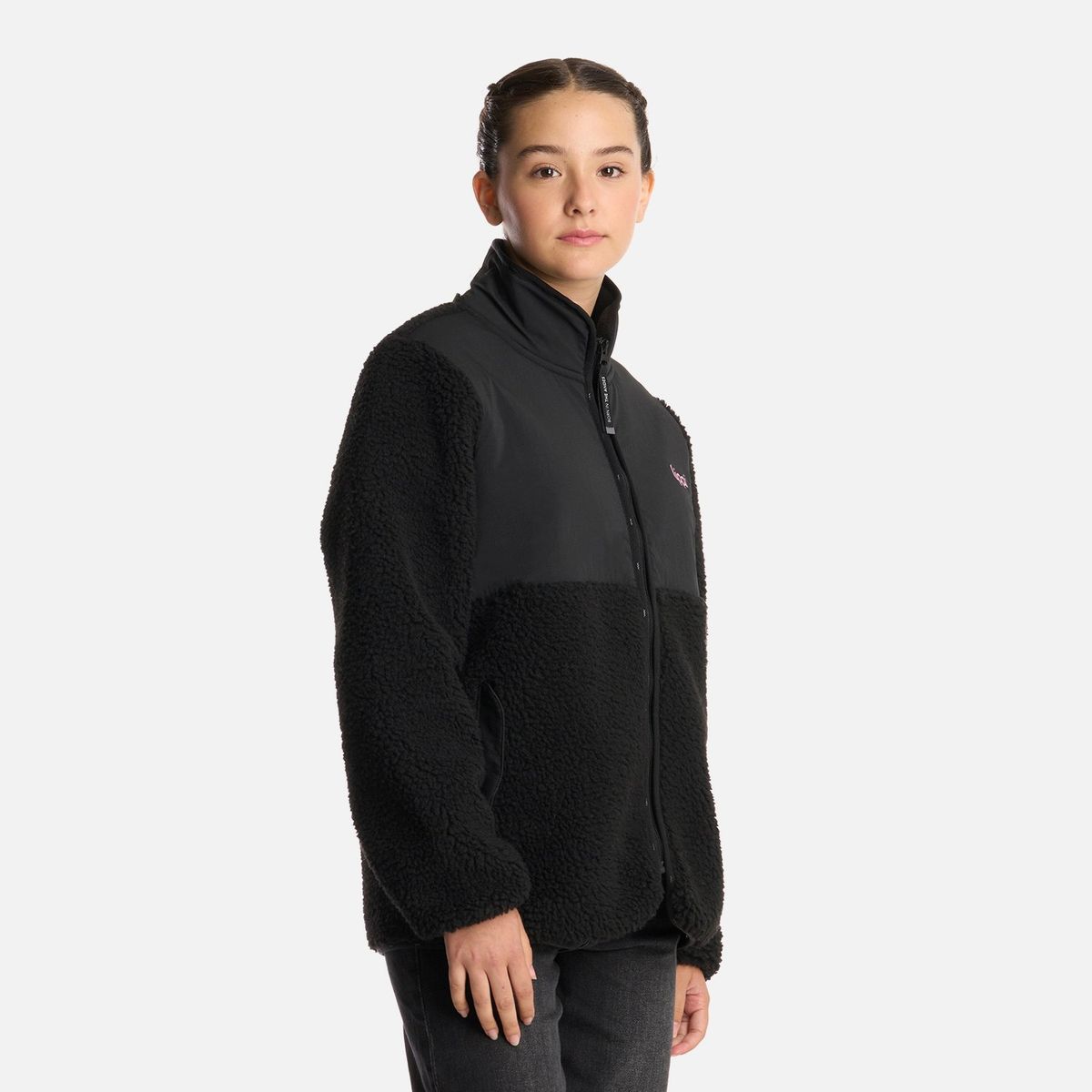 LIPPI - Polar Teen Girl Glaciar Sherpa-pro Jacket Negro Lippi