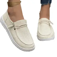 VATYERTY - Zapatos planos casuales cómodos para caminar para mujer