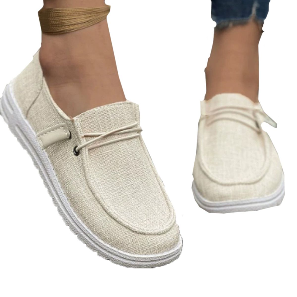 VATYERTY - Zapatos planos casuales cómodos para caminar para mujer