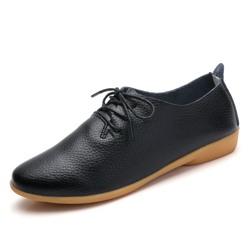 VATYERTY - Elegantes zapatos planos sintéticos negros para mujer