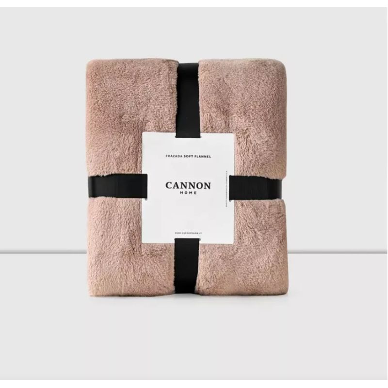 CANNON - Frazada Flannel Cannon 1,5 Plazas WOODROSE